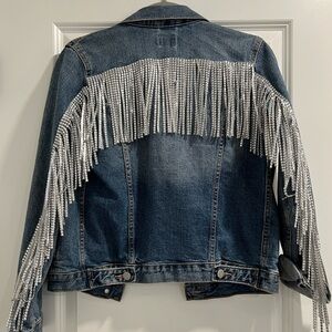 Sequin / Beaded / Tassel Blue Jean Jacket